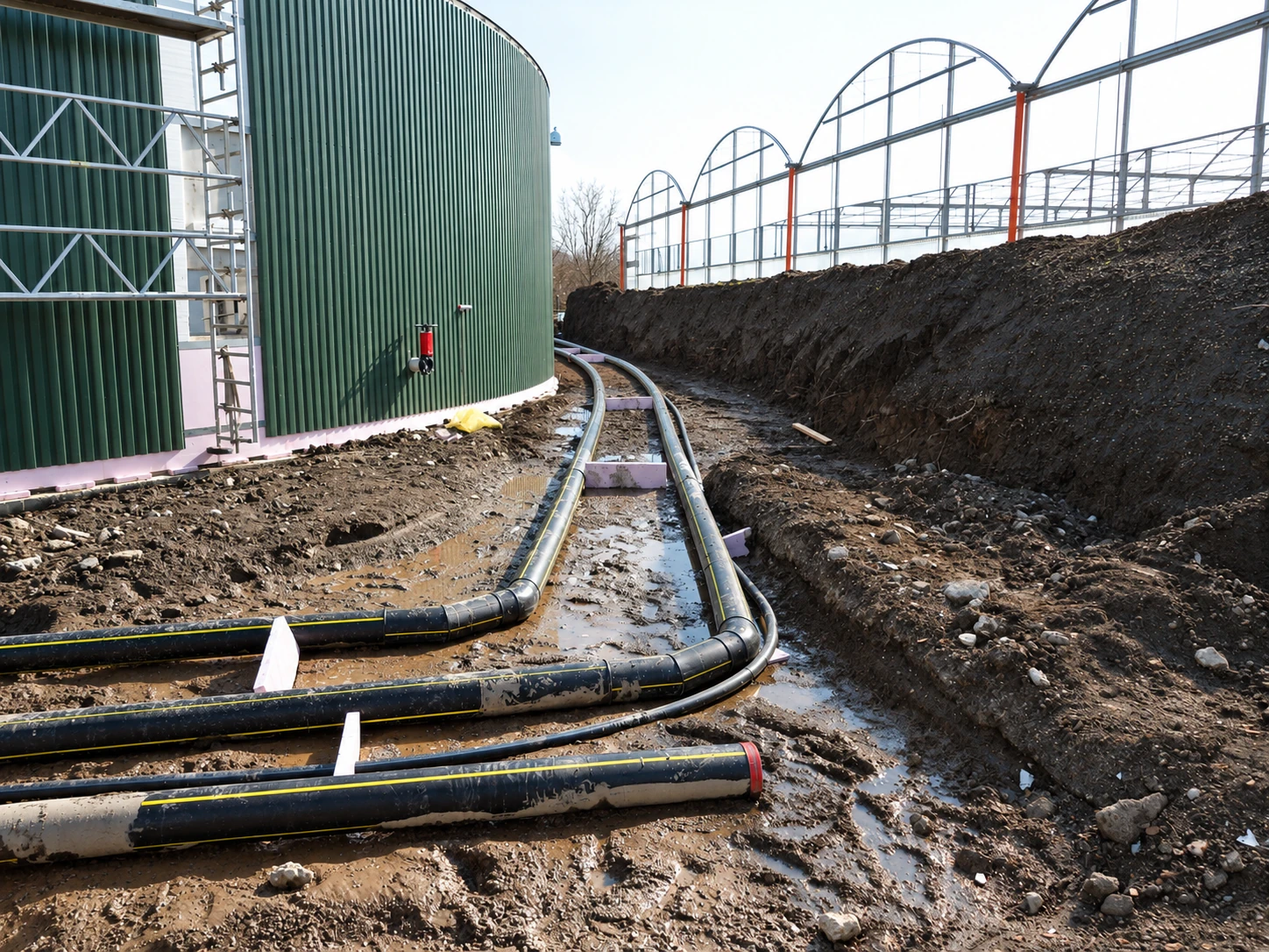 Reti in PEAD per il recupero del biogas