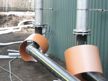 Pipelines in pead for biogas