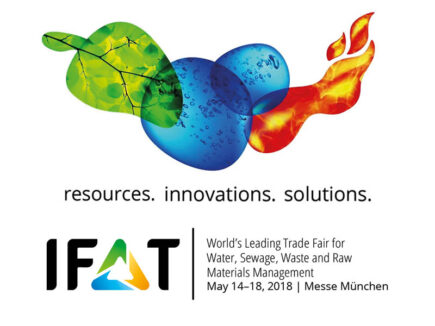 We participated in the fair for IFAT environmental technologies